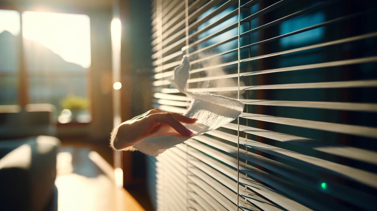 Dryer Sheet Dusting: How to Banish Dust from Blinds in 2 Minutes Flat