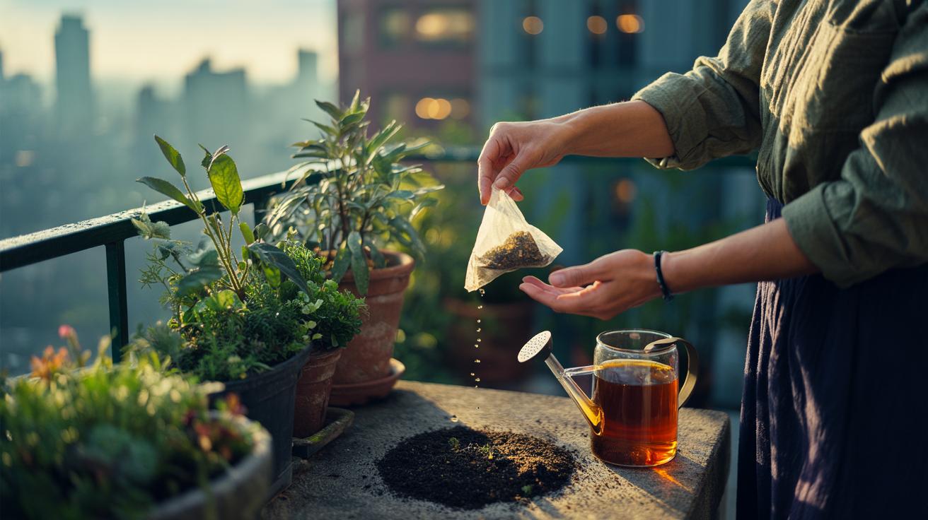 Instant Green Oasis: How Tea Bags Transform Your Balcony Plants Overnight